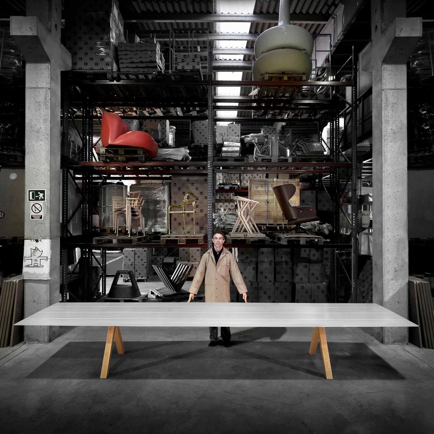 Rectangular Wooden Dining Table B 150 by Bd Barcelona Design
