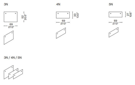 NUAGE ADDITIONAL SLIDING DOORS FOR BL