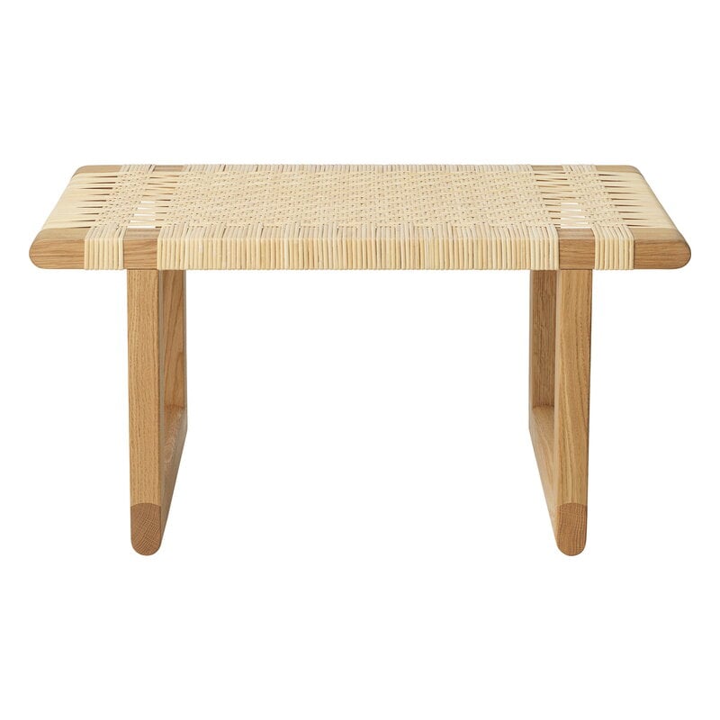 BM0488S Table Bench by Carl Hansen & Søn #short, oiled oak - rattan #