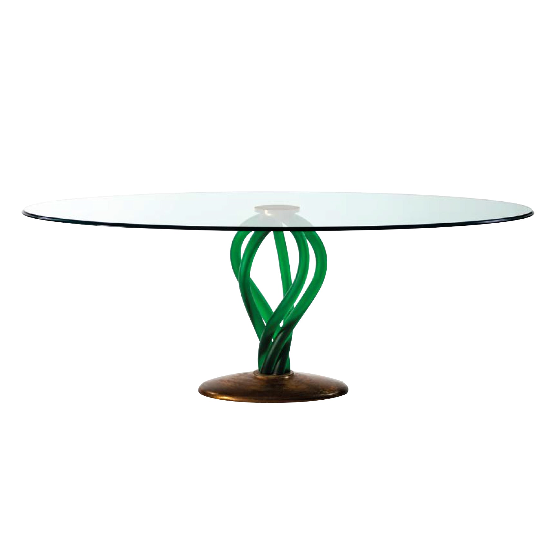 Bolshòj 72 - Round Glass Dining Table by Reflex