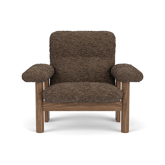 Brasilia Lounge Chair, Sheepskin by Audo Copenhagen #Sheepskin Root / Walnut