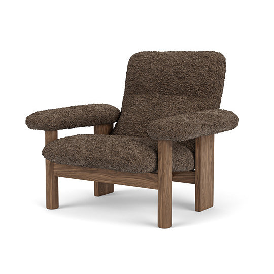 Brasilia Lounge Chair, Sheepskin by Audo Copenhagen #Sheepskin Root / Walnut