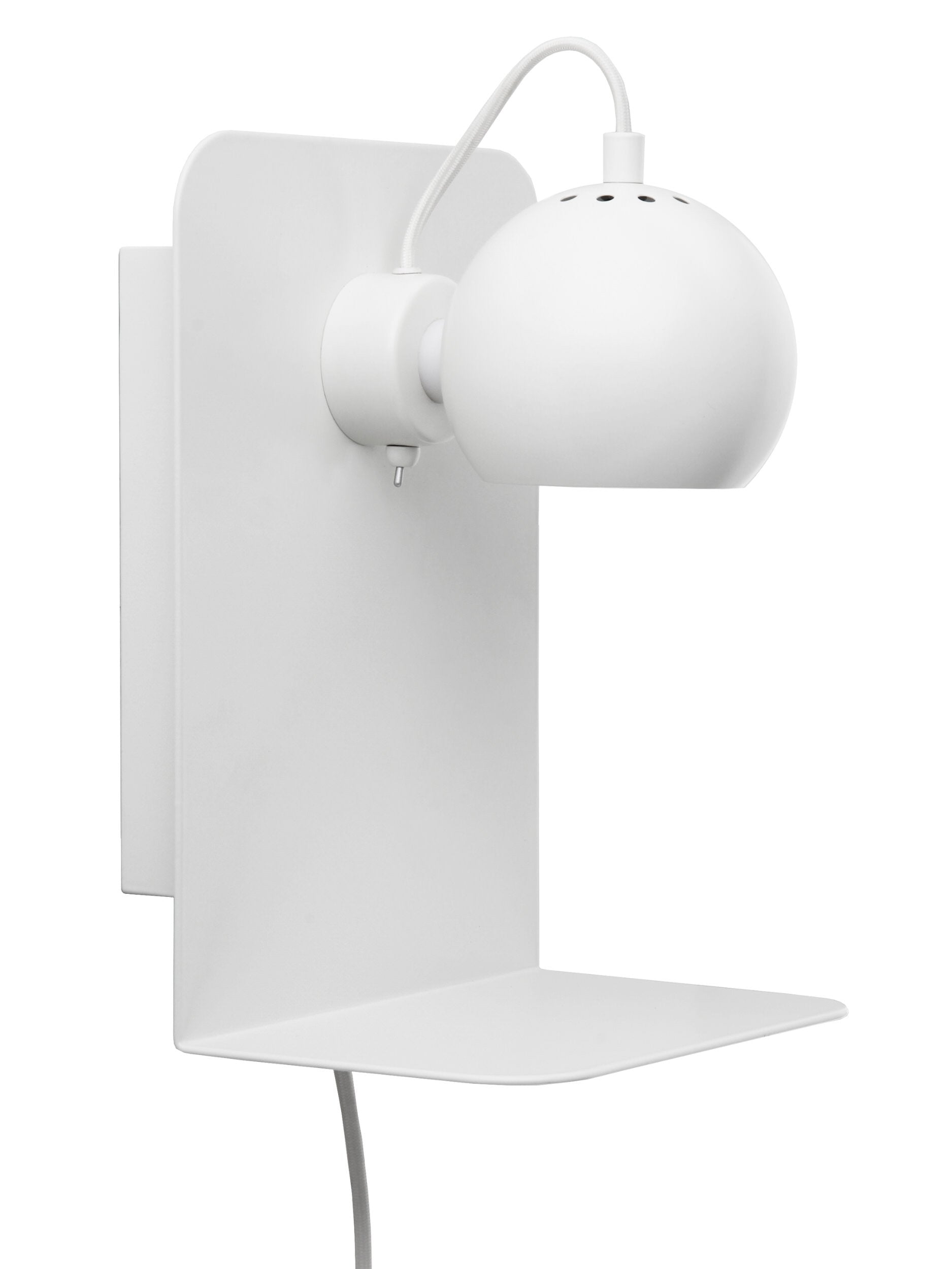 Ball Wall Lamp with USB by Frandsen #Matt White