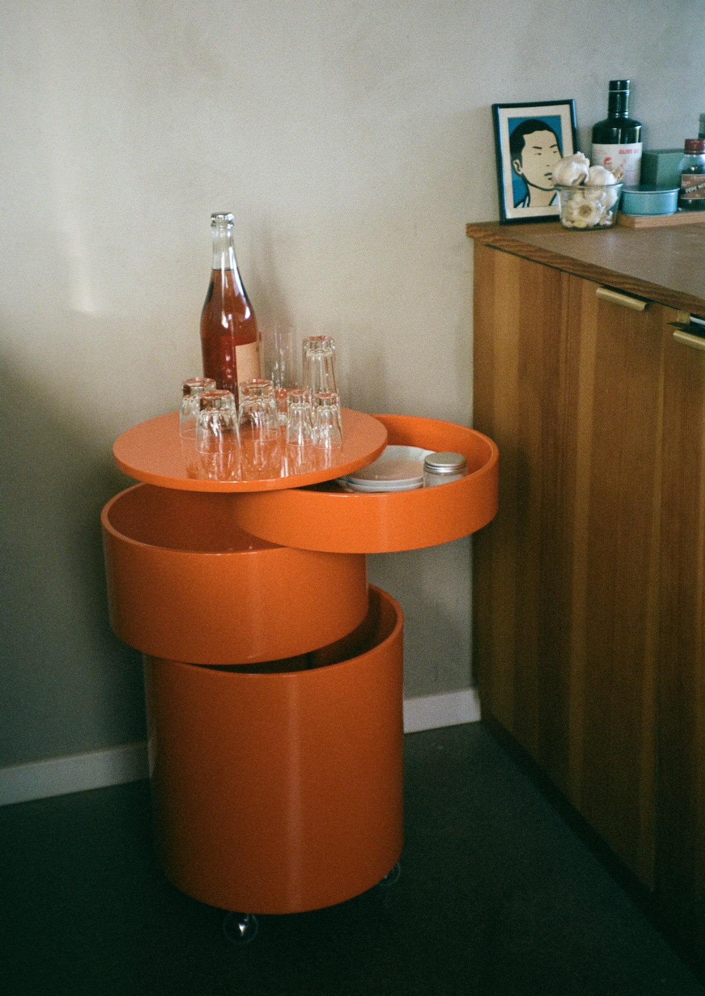 Barboy trolley, glossy fresh orange