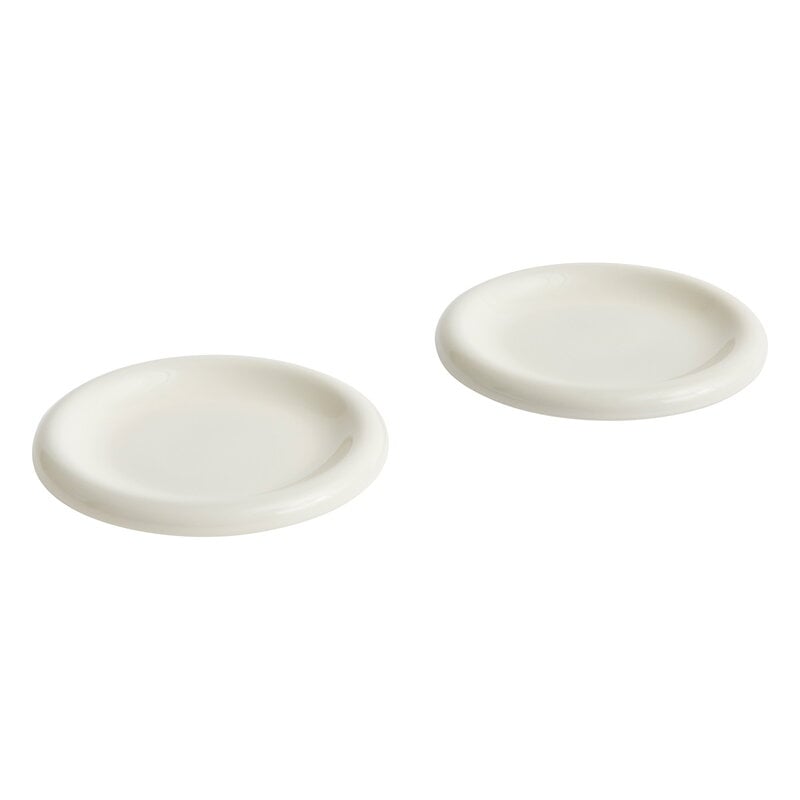 Barro plate by HAY #set of 2, 18 cm, off-white #