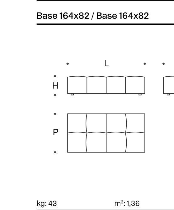 Pixel Base 164x82 - Cover Technical Drawing