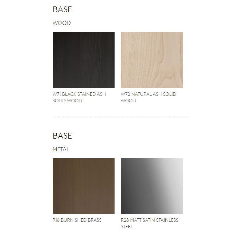 MATERIC - Round dining table with Lazy Susan (Dimension - Ø 1600 x H. 743 mm / Base - Matt Satin Stainless Steel (R28))