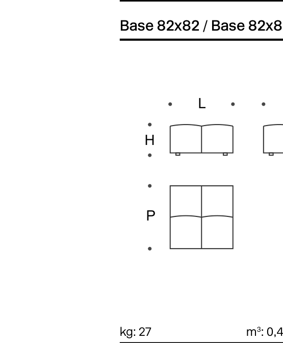 Pixel Base 82x82 - Cover Technical Drawing
