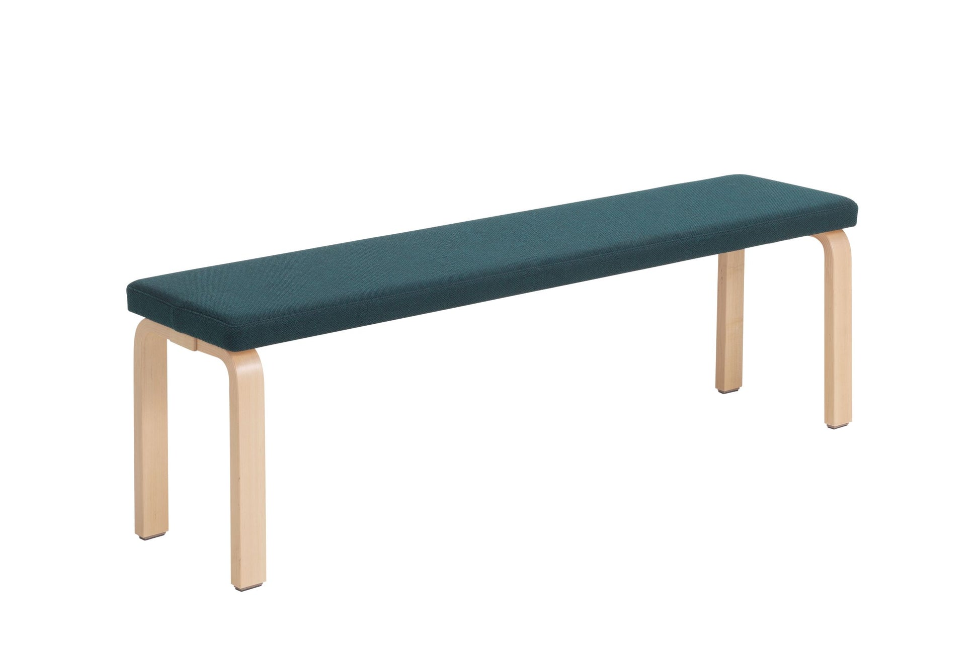 Aalto bench 168B Upholstered - birch / Fabric