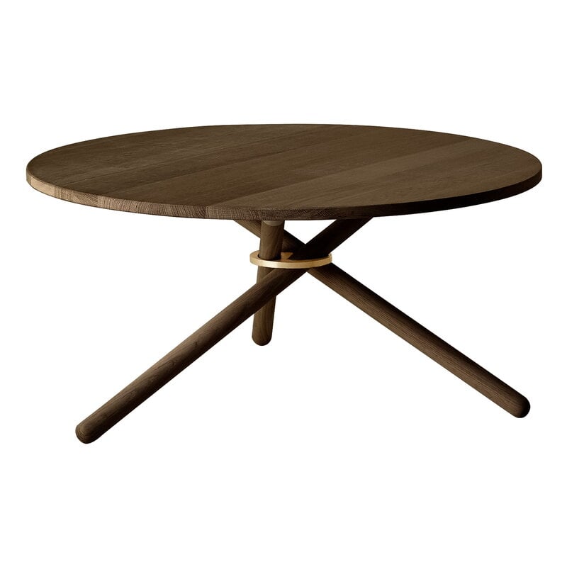 Bertha coffee table by Eberhart Furniture #90 cm, dark oak #