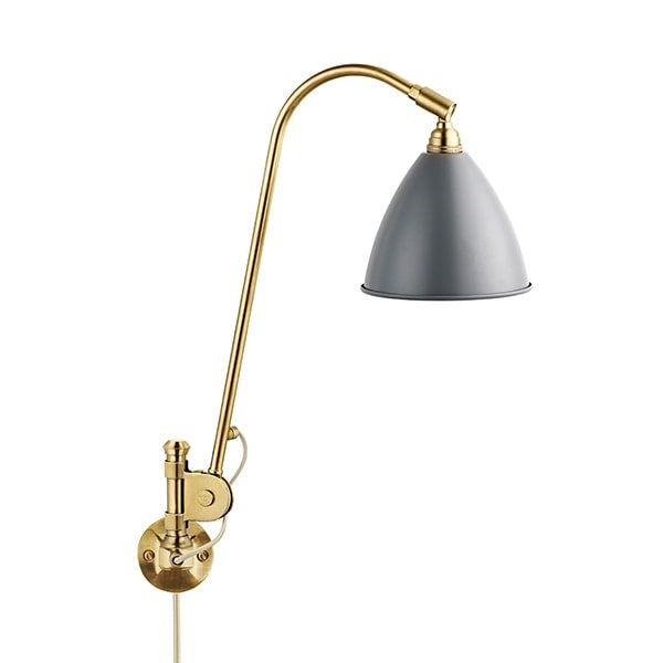 Bestlite BL6 Wall Light by GUBI #Brass / Grey