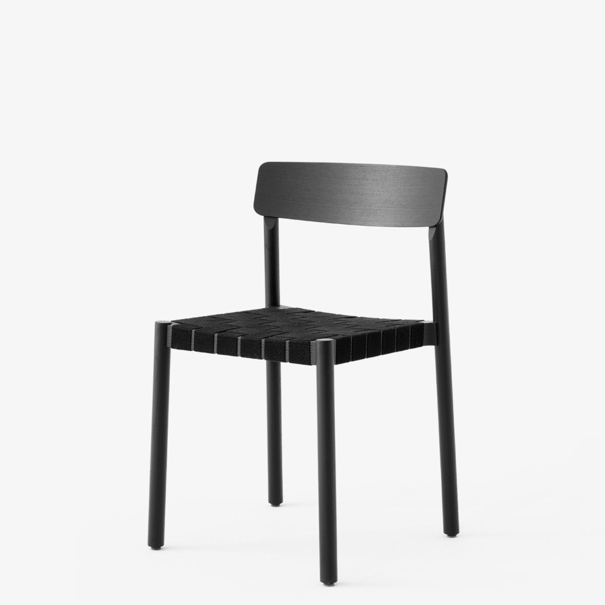 Betty Stackable Chair Tk1 by &Tradition #Lacquered black ash/Black