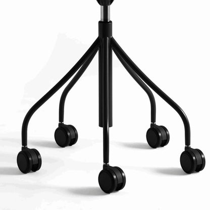 Trestle-Based Office Stool With Castors Binaria by Bd Barcelona Design #Black