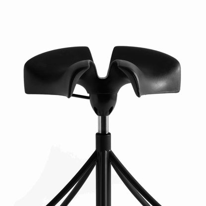 Trestle-Based Office Stool With Castors Binaria by Bd Barcelona Design #Black