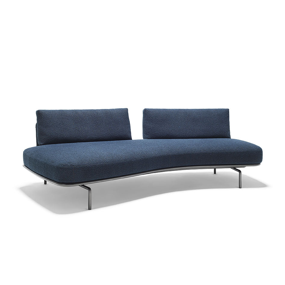 Panoramic - Curved Fabric Sofa by Knoll