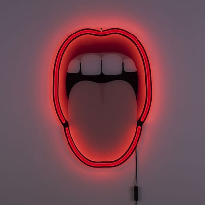 Acrylic LED Wall Lamp Tongue by Seletti