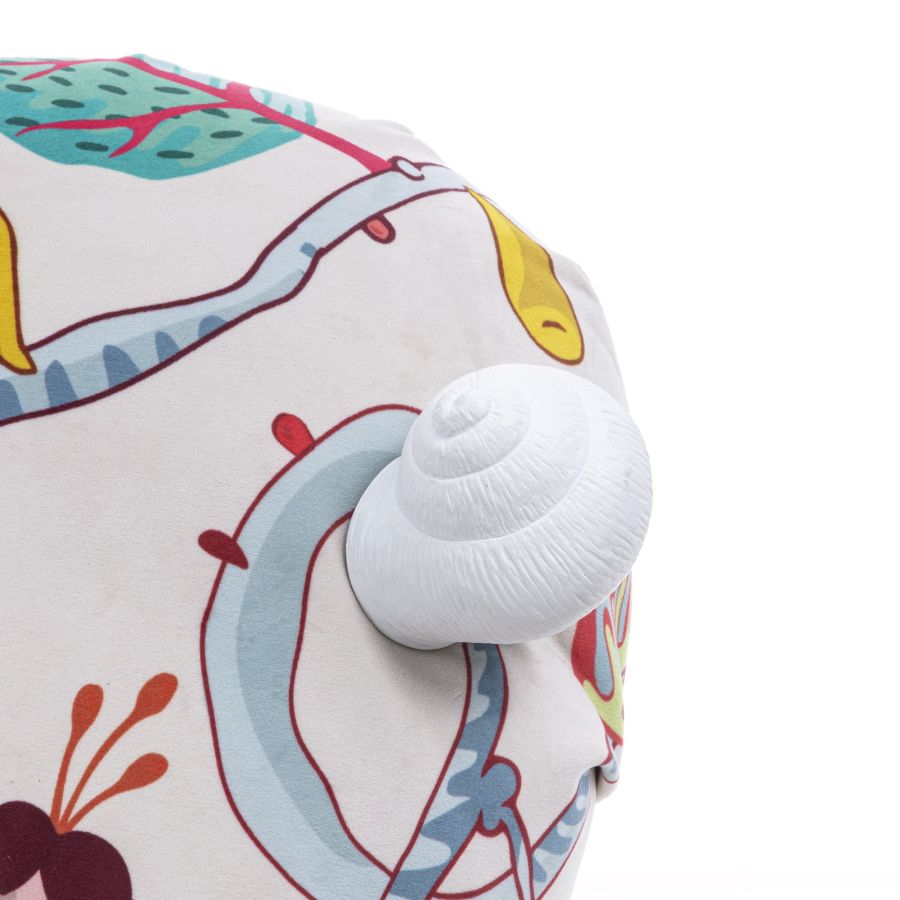 Fully Upholstered Armchair Botanical Diva by Seletti #White