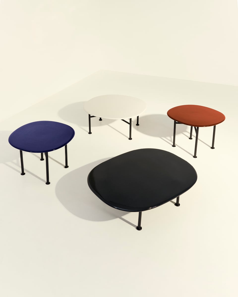 Carmel coffee table, 87,5 x 70 cm, black - midnight black