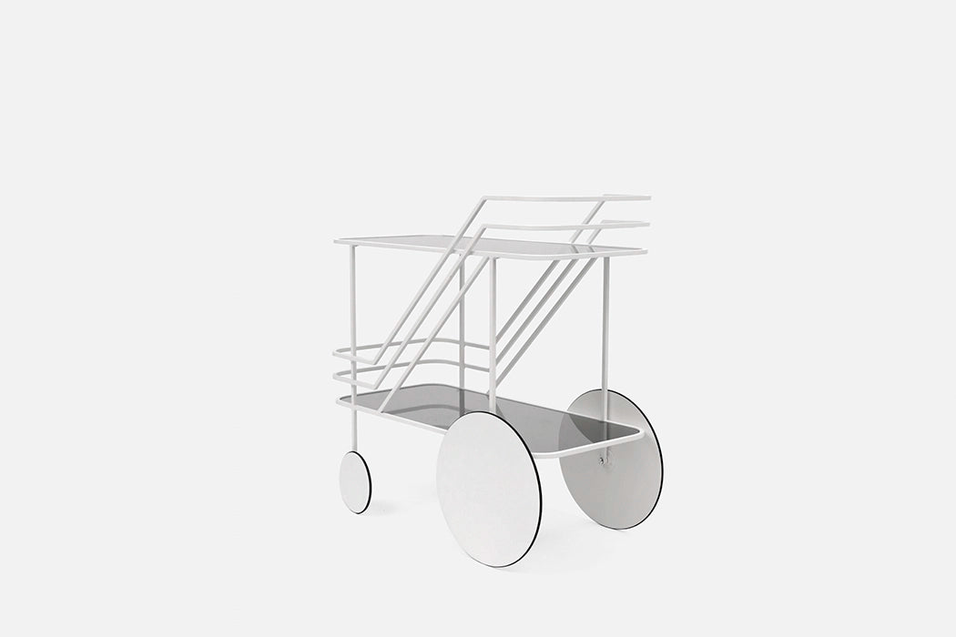 COME AS YOU ARE - Glass and steel food trolley