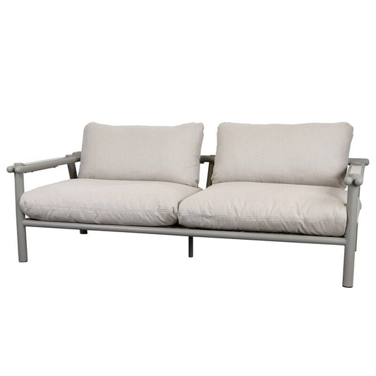 Sticks 2-seater sofa with cushions by Cane-line #taupe - sand #