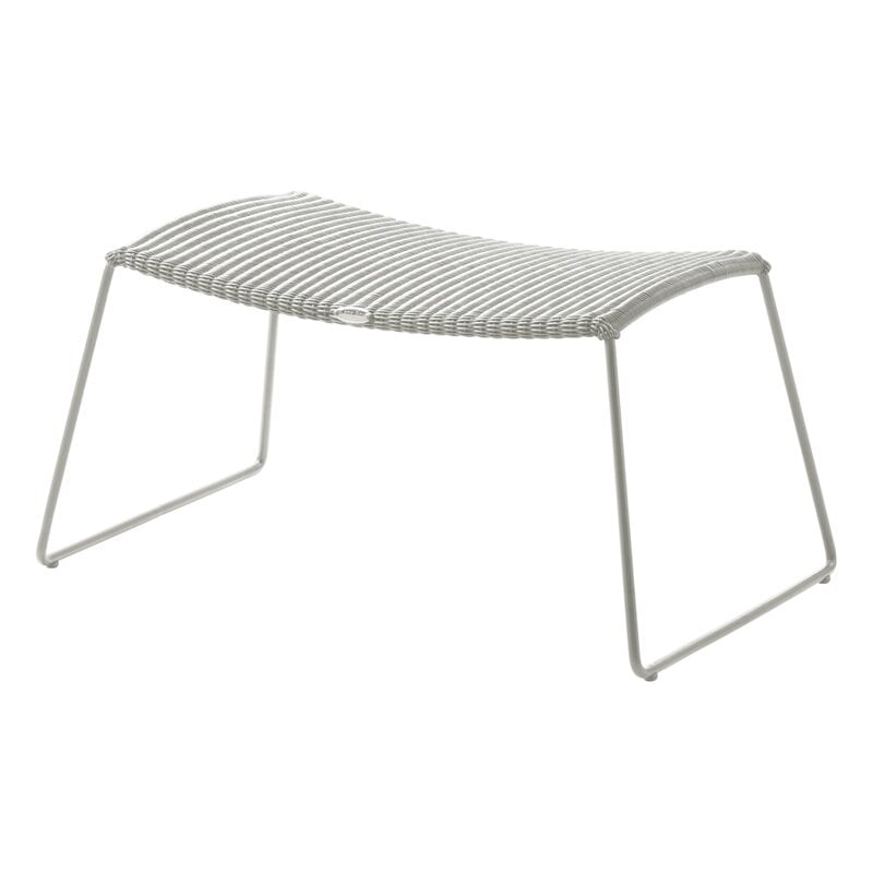 Breeze footstool by Cane-line #white grey #