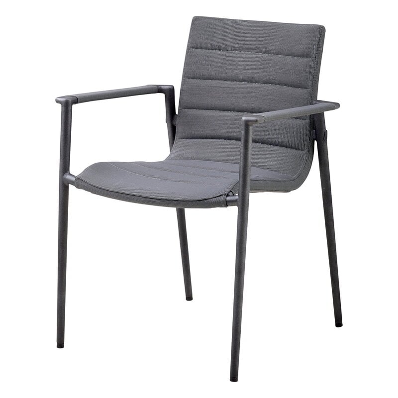 Core armchair by Cane-line #stackable, grey #