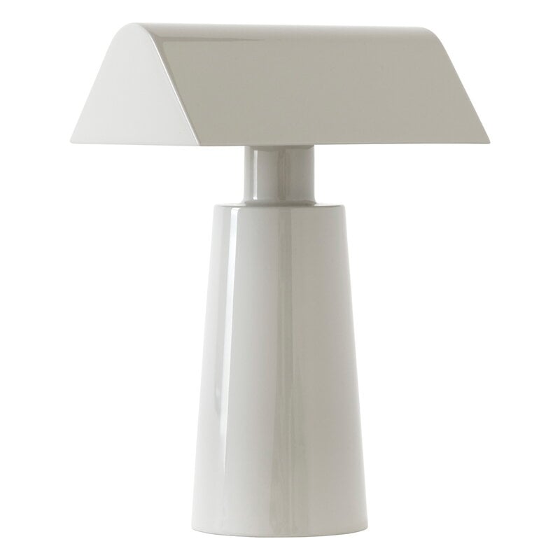 Caret MF1 portable table lamp by &Tradition #silk grey #