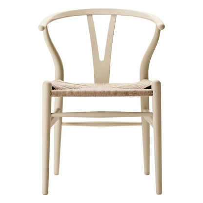 CH24 Wishbone chair by Carl Hansen & Søn #soft barley - natural cord #
