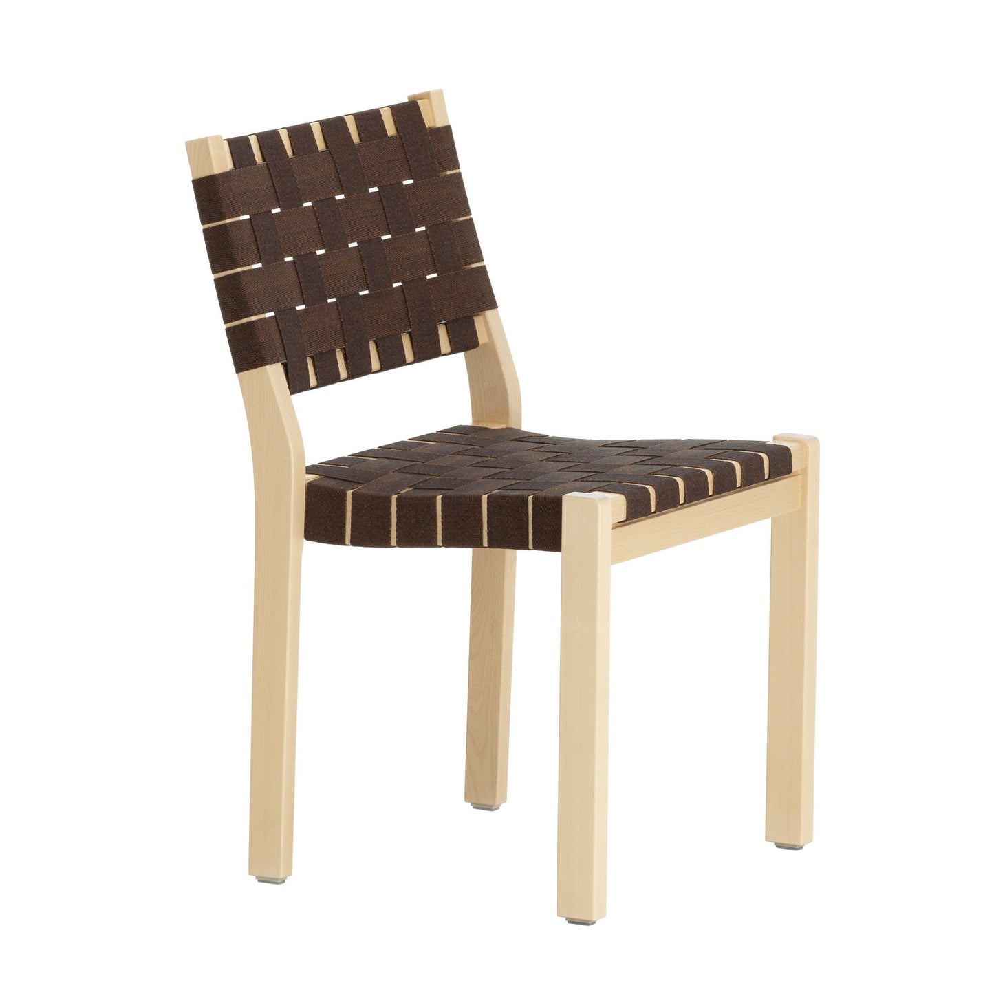Artek Chair 611 — birch/brown-black