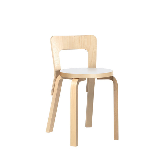 Artek Chair 65 — birch/white laminate