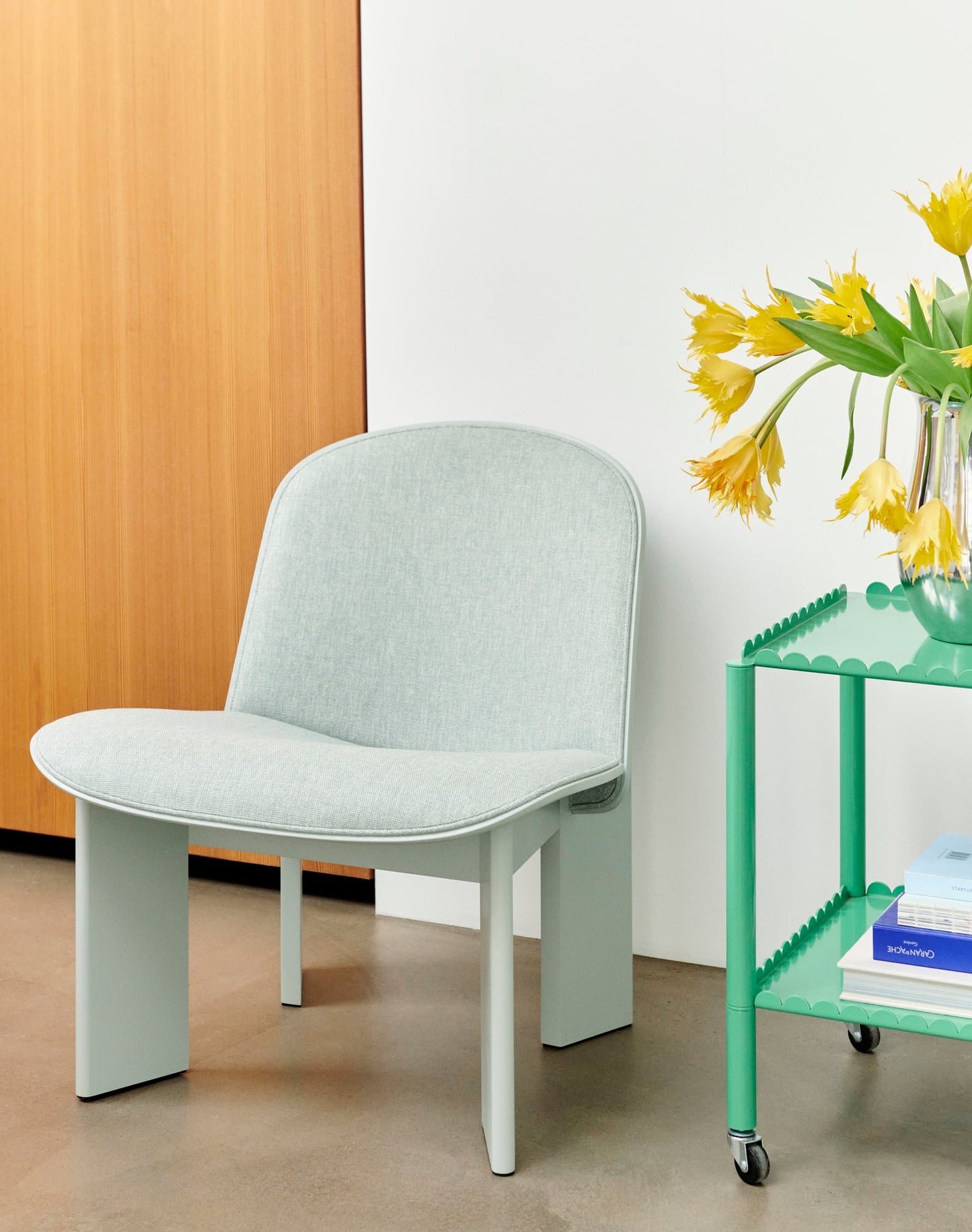 Arcs trolley, low, jade green