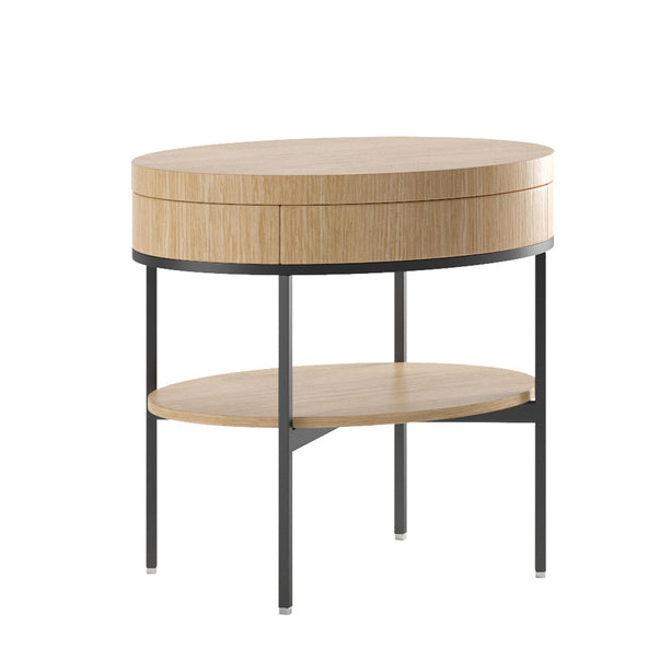 EBE - Circular Solid wood coffee table / bedside table