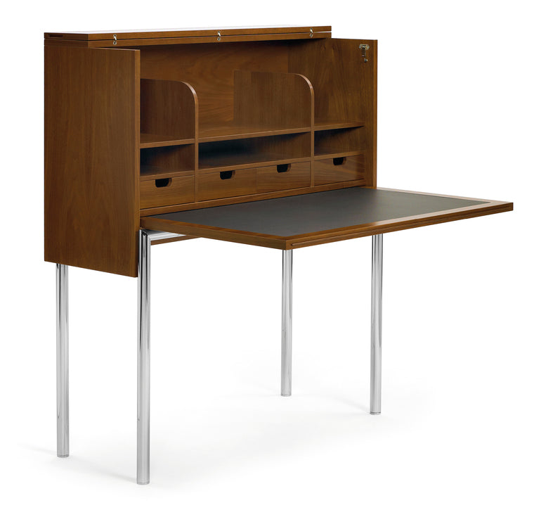 ORCUS HOME DESK - Steel and wood secretary desk with flap doors by Classicon