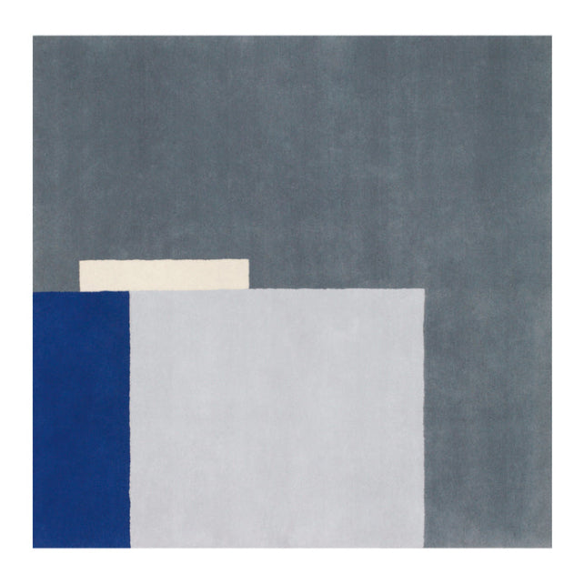 ROQUEBRUNE - Square wool rug with geometric shapes