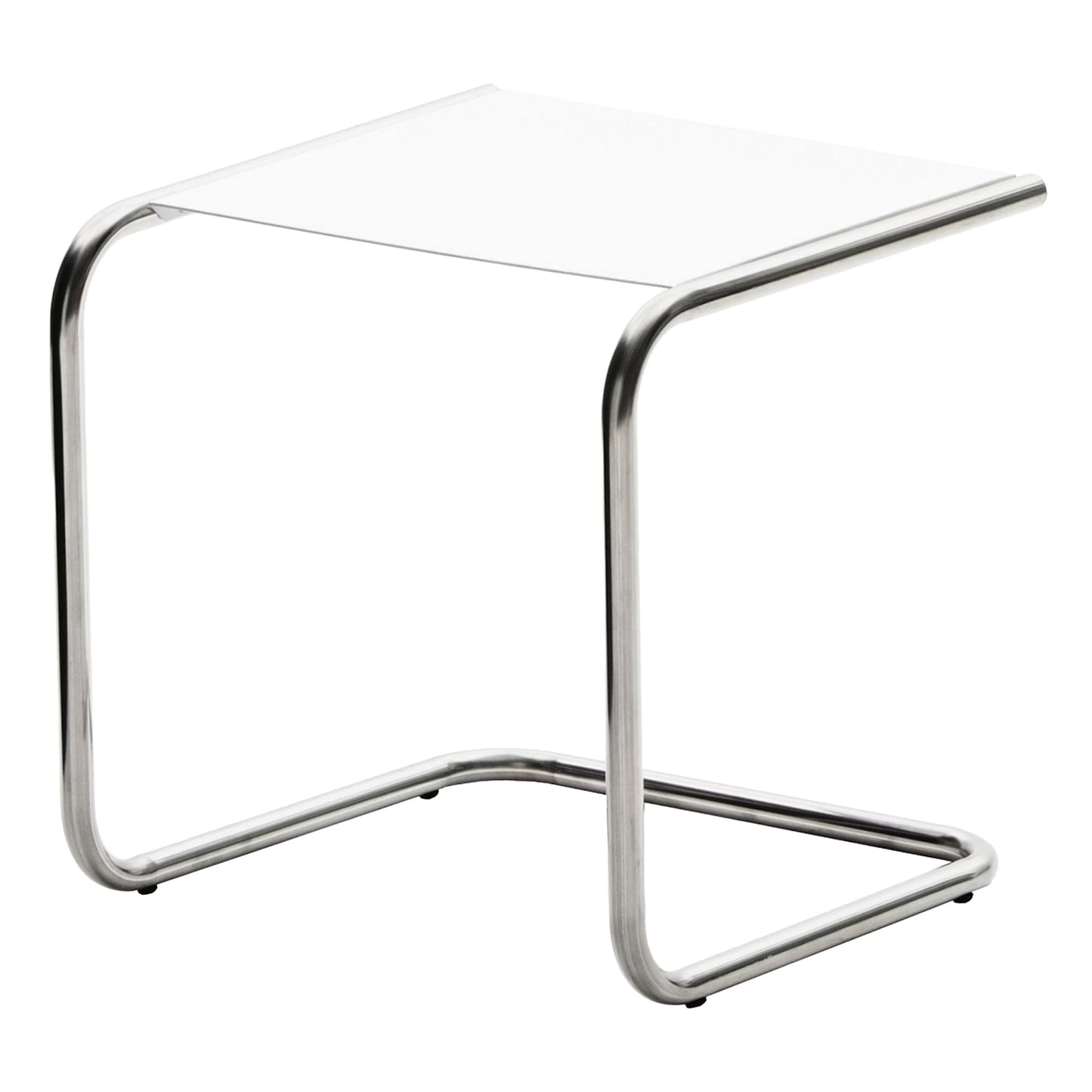 Club Outdoor sidetable, chrome - white
