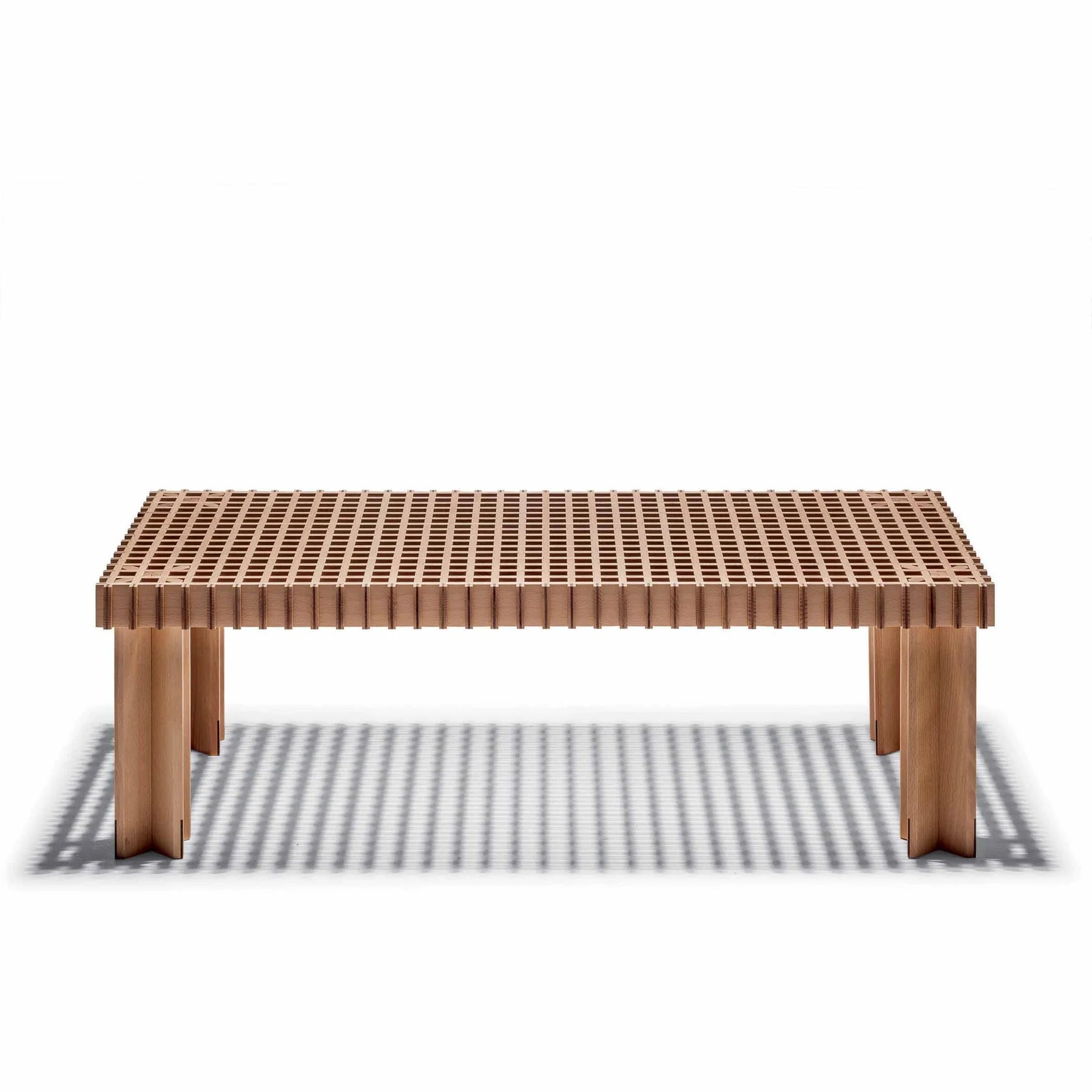 Kyoto - Rectangular Solid Wood Coffee Table by Poltrona Frau #EXTRA LIGHT SOLID BEECH WOOD