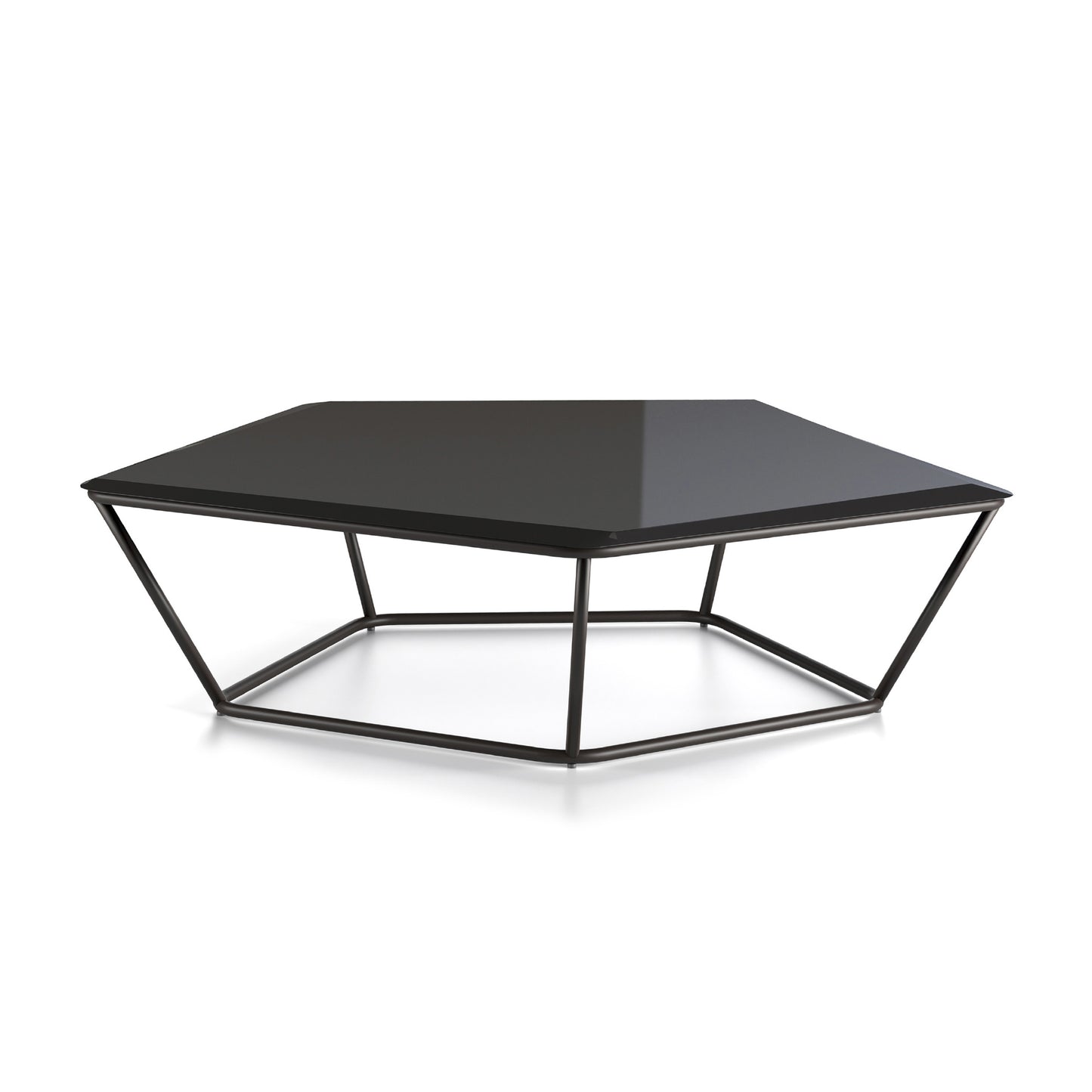 Chocolat - Low Marble Coffee Table by Natuzzi Italia #Glass | Smoke Grey