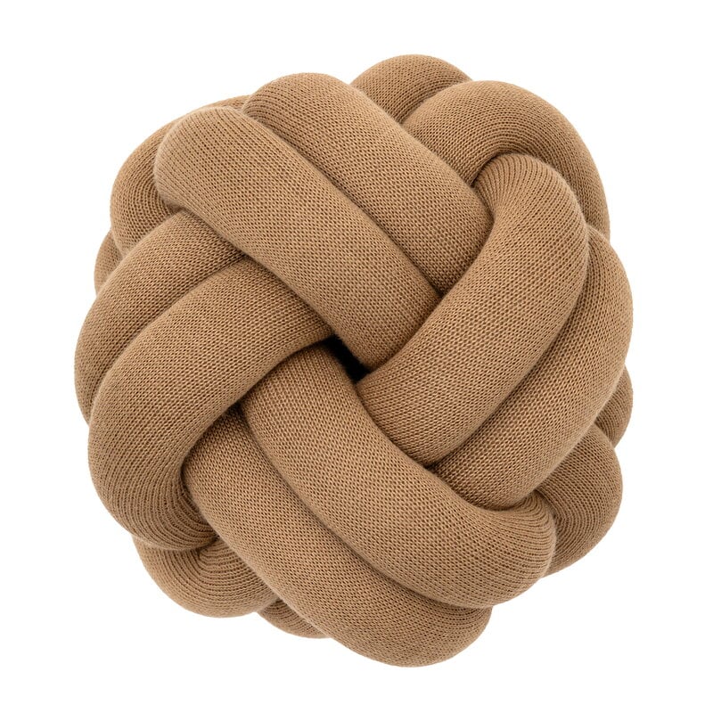 Knot cushion by Design House Stockholm #camel #