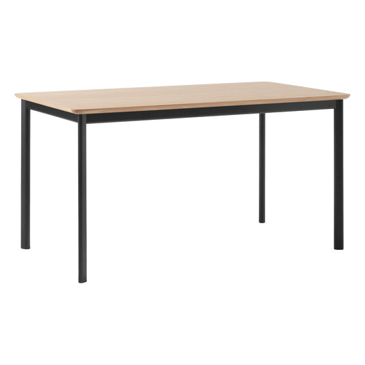 Drip HW115 dining table, 143 x 83 cm, lacquered oak - black