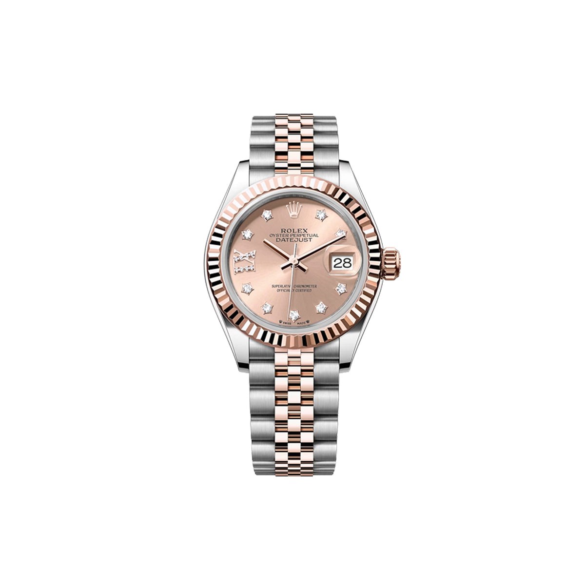 [빈티지/매장즉시발송] Rolex® Datejust 28 (28mm | 썬더스트 핑크 다이얼 | 스타/별 다이아 인덱스 | 로즈골드 | 플루쥬빌)
