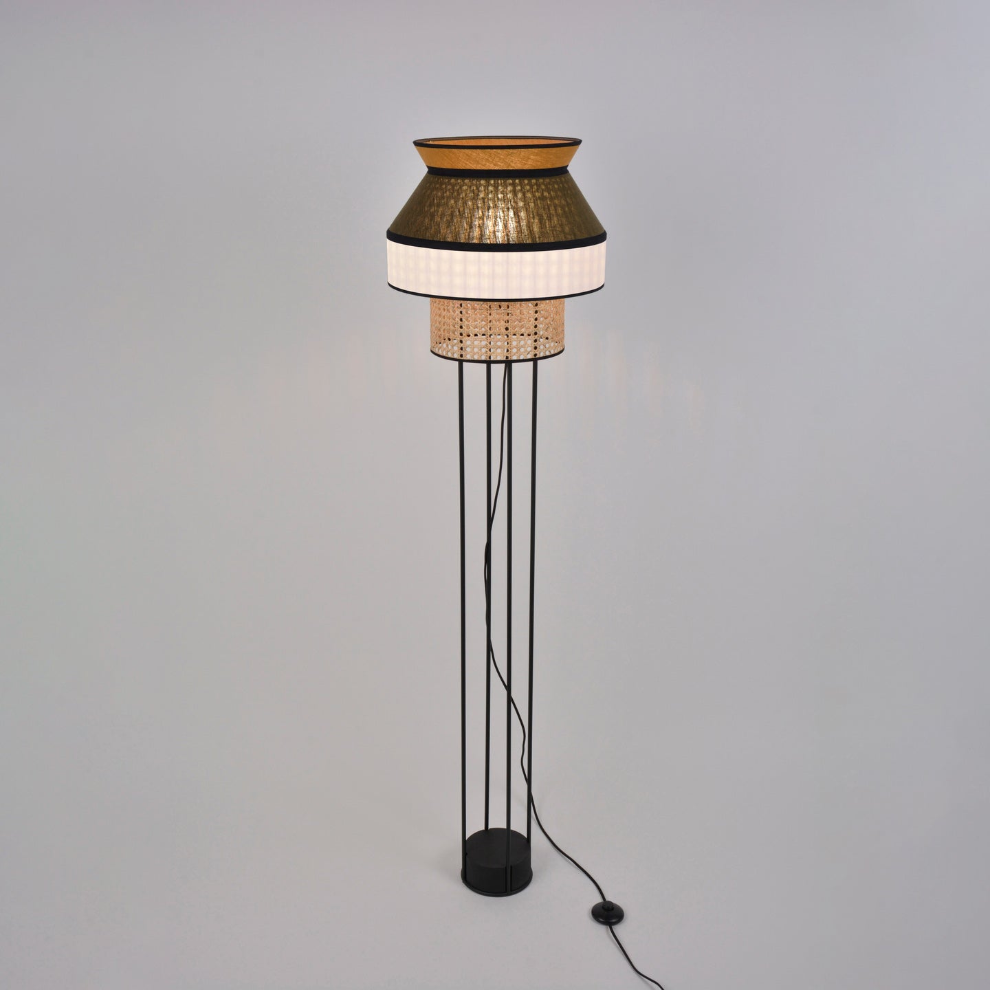 Floor Lamp Singapour by Market Set #White/Khaki/Curry