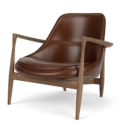 Elizabeth Lounge Chair by Audo Copenhagen #Walnut/Leather | Dakar | 0329