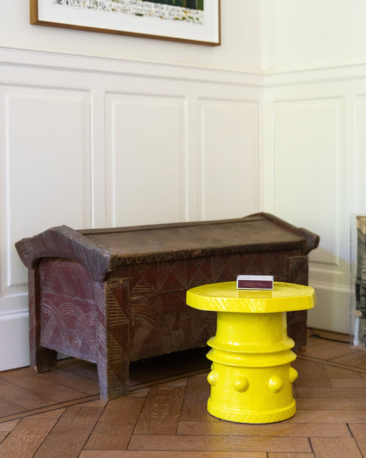 Clara side table 08, yellow