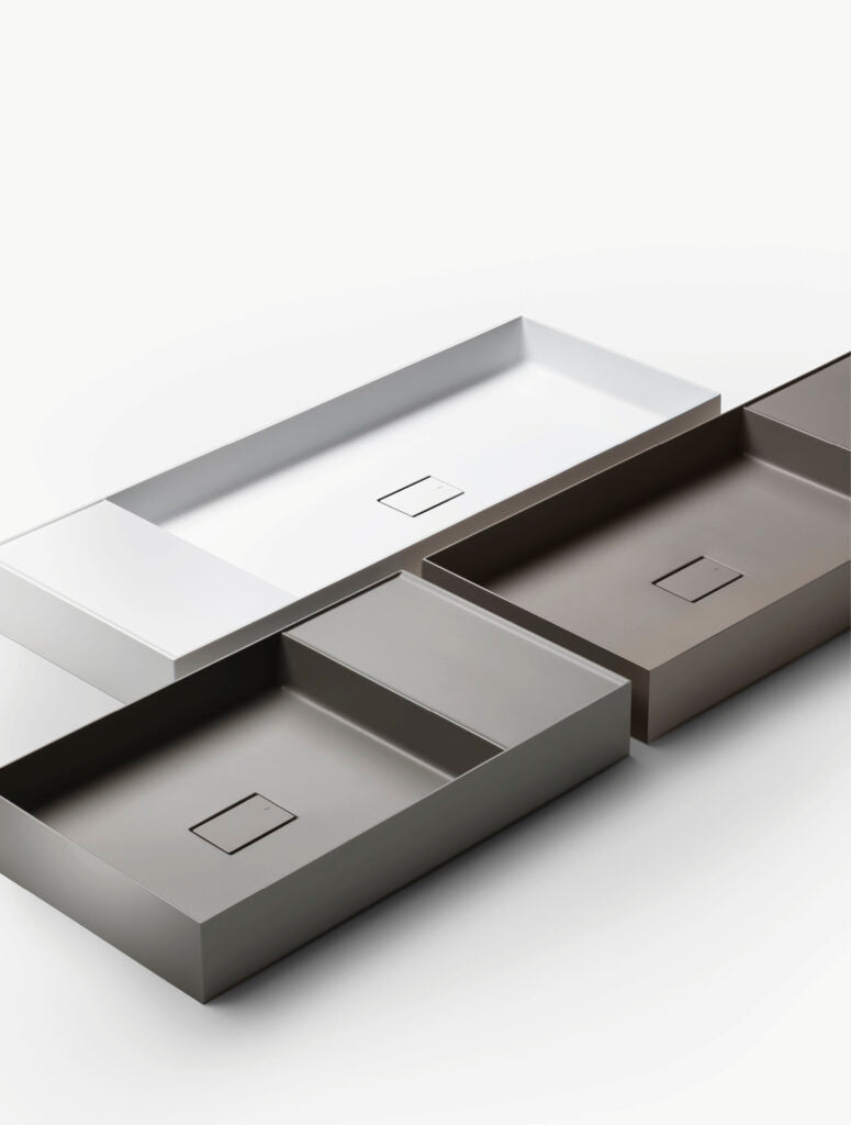 QUATTRO.ZERO D8J - Rectangular washbasin by Falper