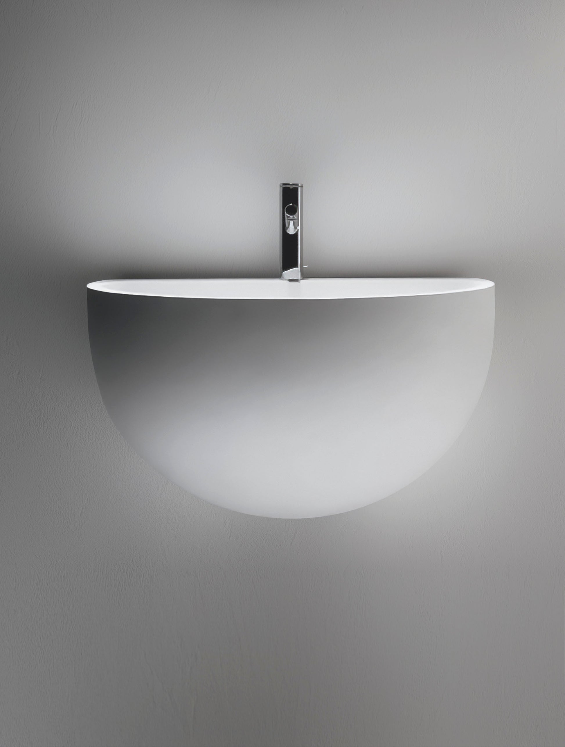 WAVE - Rectangular wall-mounted washbasin by Falper