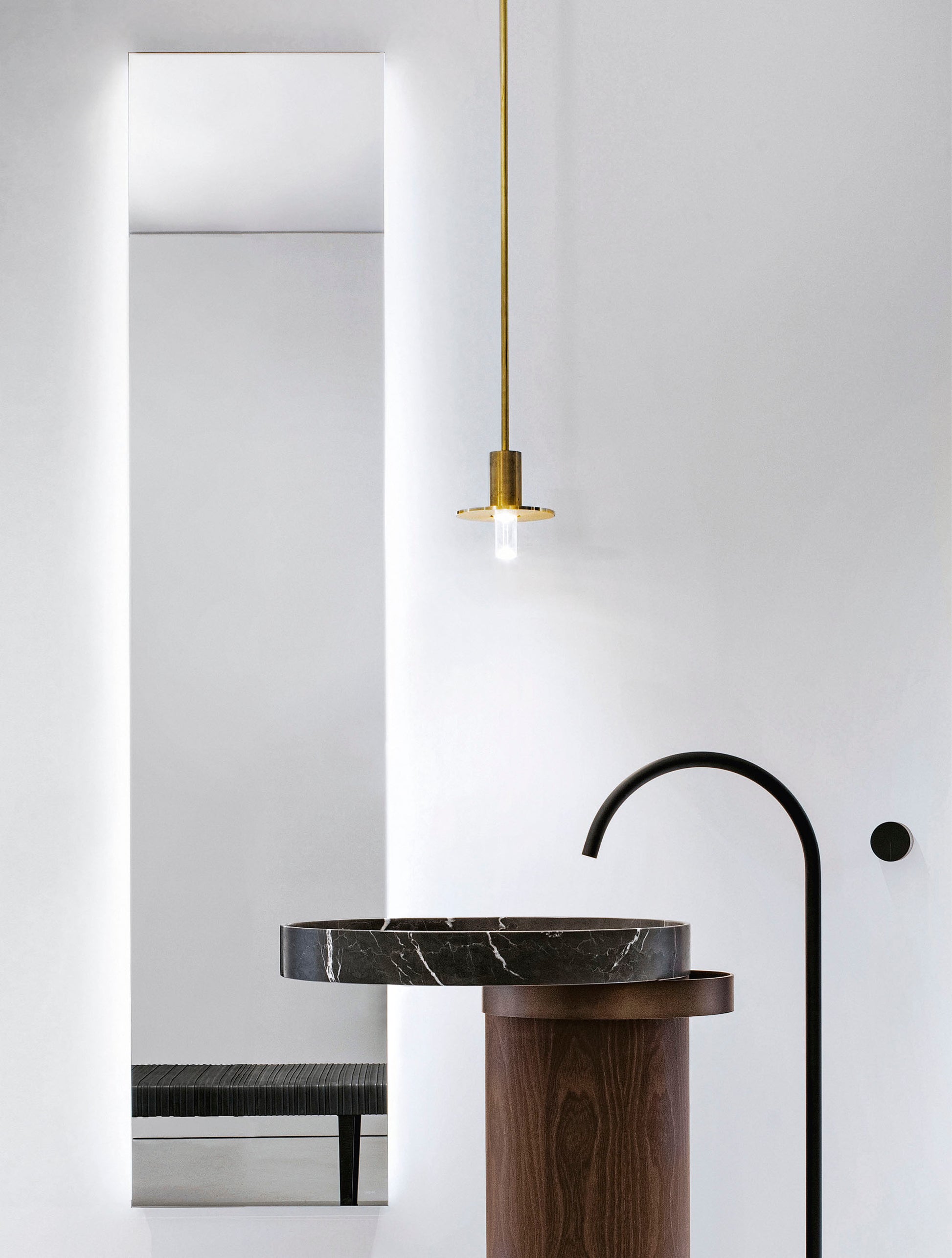 QUATTRO.ZERO - Mirror Cabinet with LED by Falper