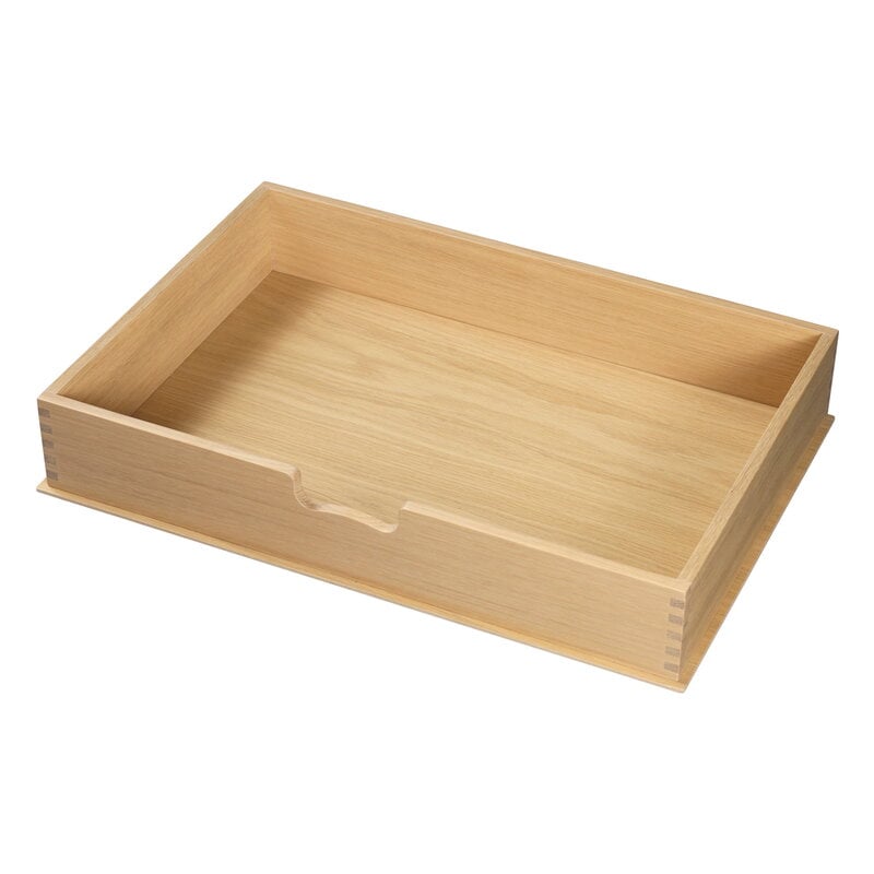 A232 drawer by FDB Møbler #L, lacquered oak #