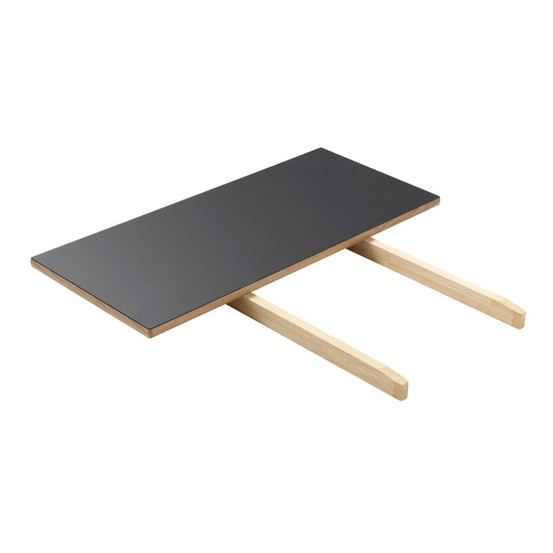 Extra leaf for C35A and C35B table by FDB Møbler #oak - black linoleum #