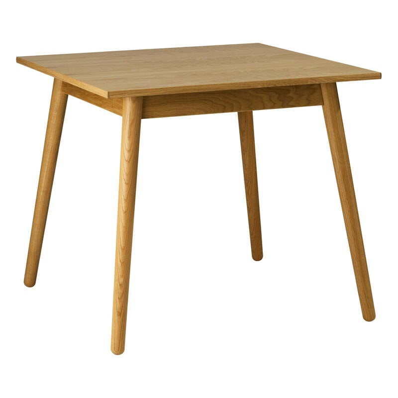 C35A dining table by FDB Møbler #82 x 82 cm, lacquered oak #