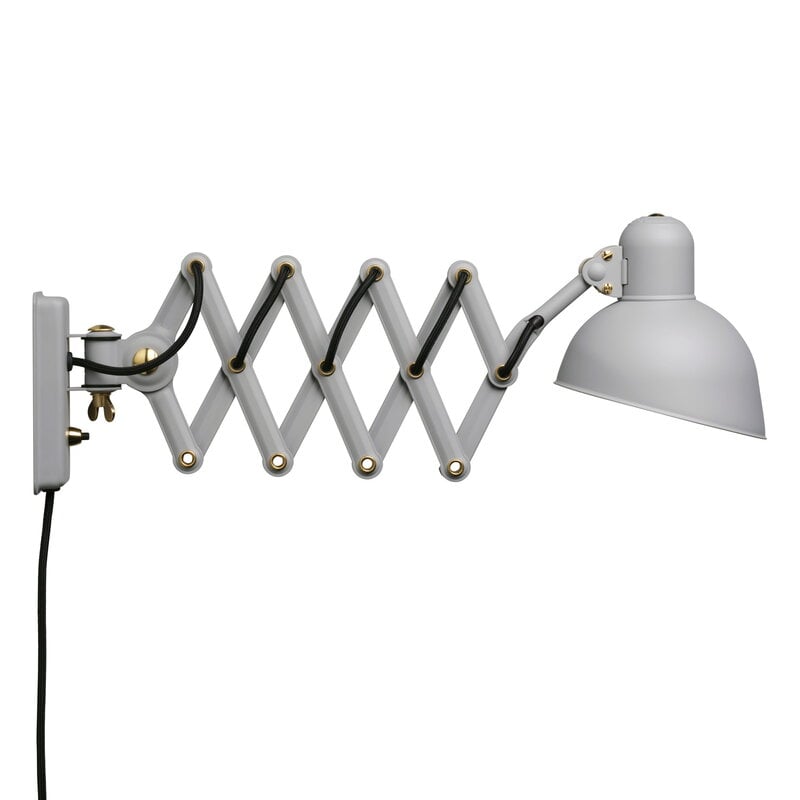 Kaiser Idell 6718-W wall lamp by Fritz Hansen #matt grey #